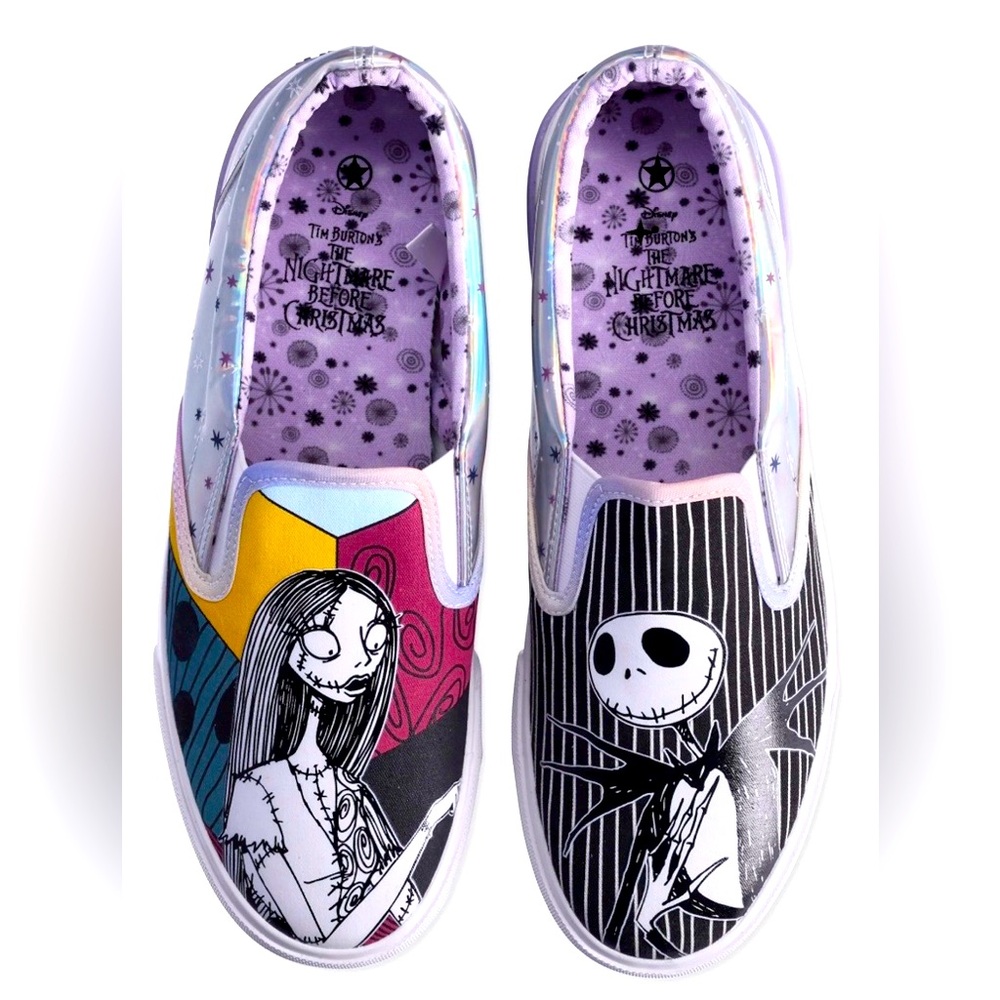 Disney The Nightmare Before Christmas Low Top Slip-On Sneakers Women’s Size 7